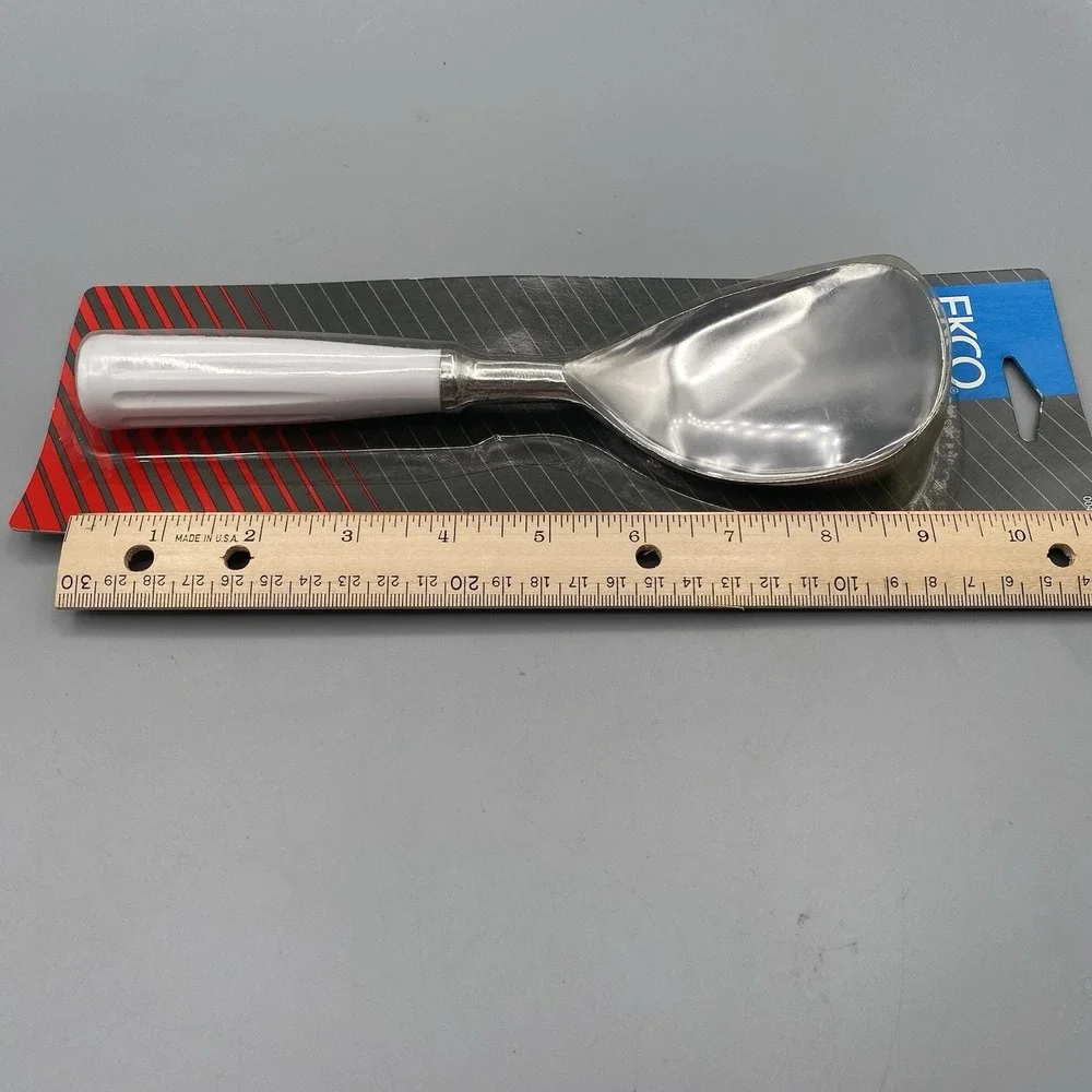 Vintage 1990 Ekco Ice Cream Paddle Spade Scoop Gelato Super Scooper White NOS 9